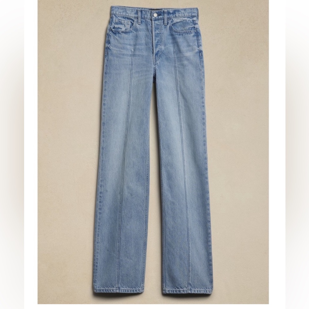 NWOT Banana Republic Pintuck Wide Jeans